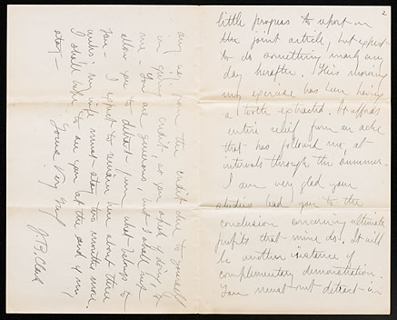 [Letter] Aug.22,1887,Clifton Springs [N.Y.] [to F.H. Giddings]